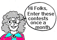 Contests and Sweepstakes to enter monthly
